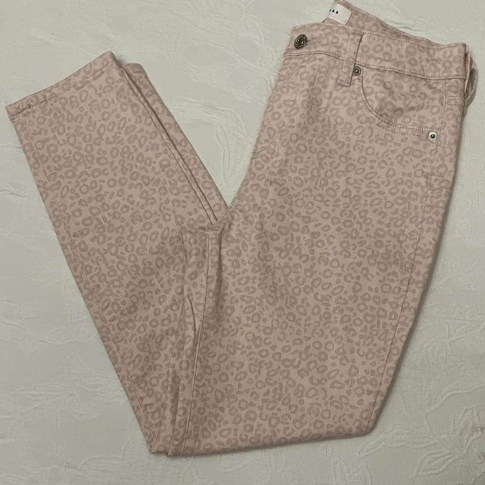 POPSUGAR Pink Leopard Print Jeans